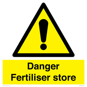 Danger Fertiliser store